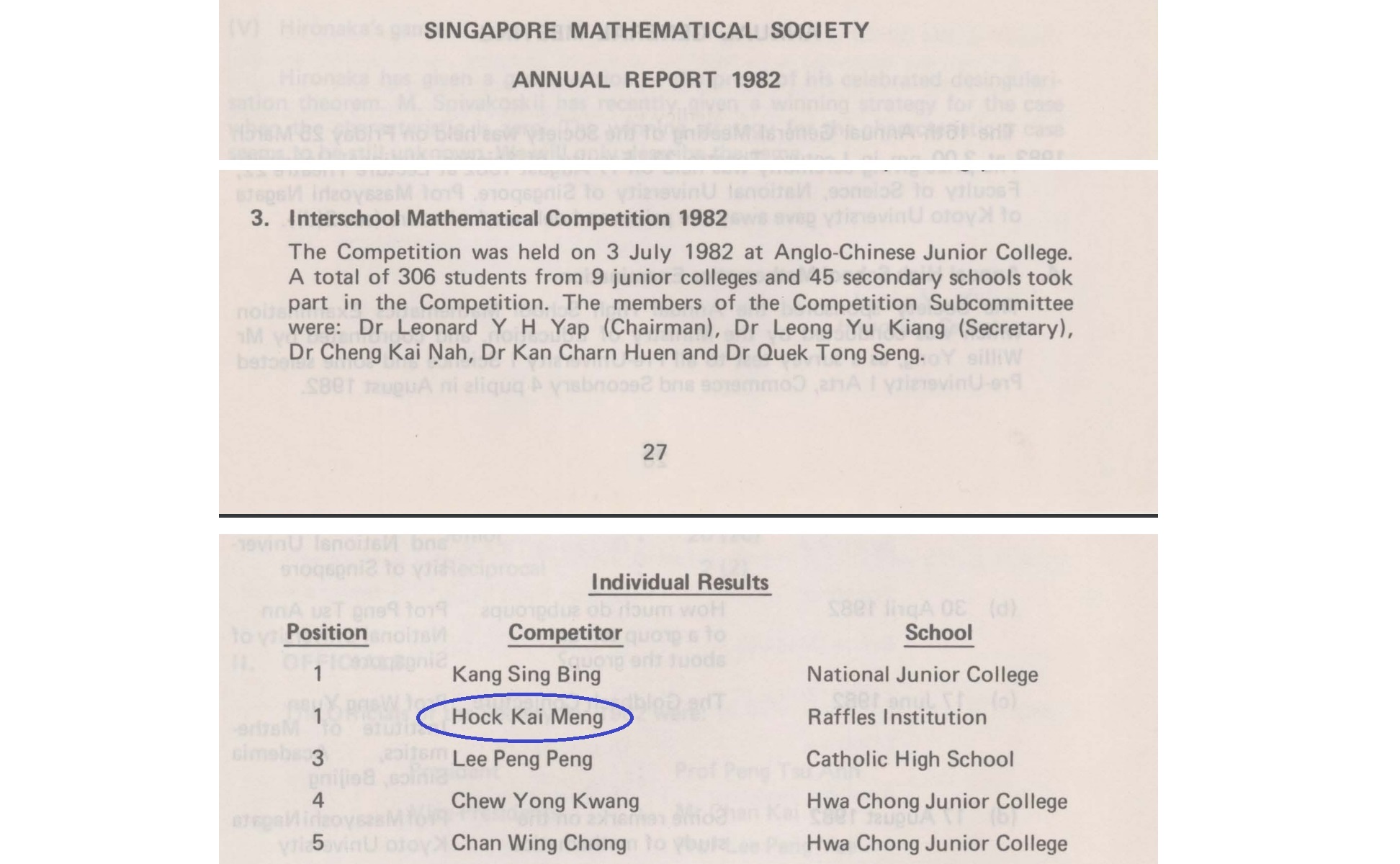 singapore maths competition